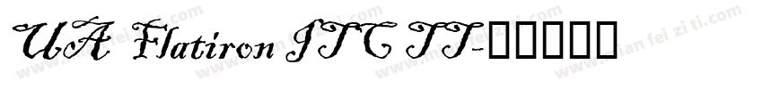 UA  Flatiron ITC TT字体转换